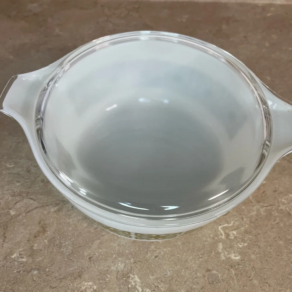 Vintage Pyrex Verde Casserole Dish